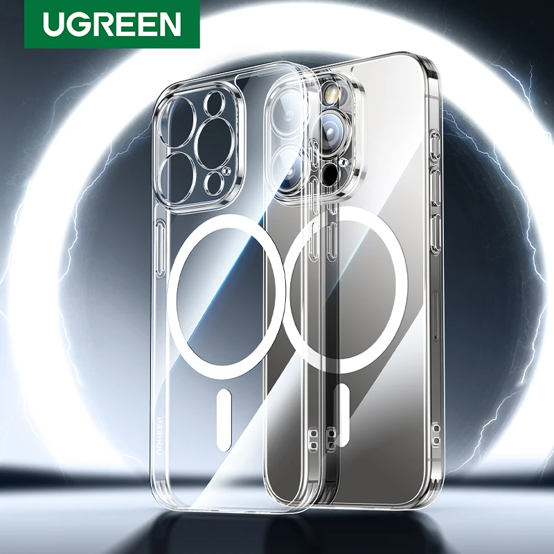 UGREEN-Coque magnétique antichoc pour iPhone, étuis en TPU Macsafe, 15, 14, 13, 12 Pro Max, 14 Pro Max, 15 Plus, 15Pro