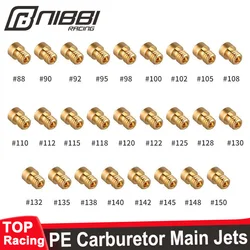 NIBBI 6/10 Pcs Motorcycle PE Carburetor Main Jets M5 M6 Injector Nozzle Jets Set for Yamaha Honda Motocross Accessories