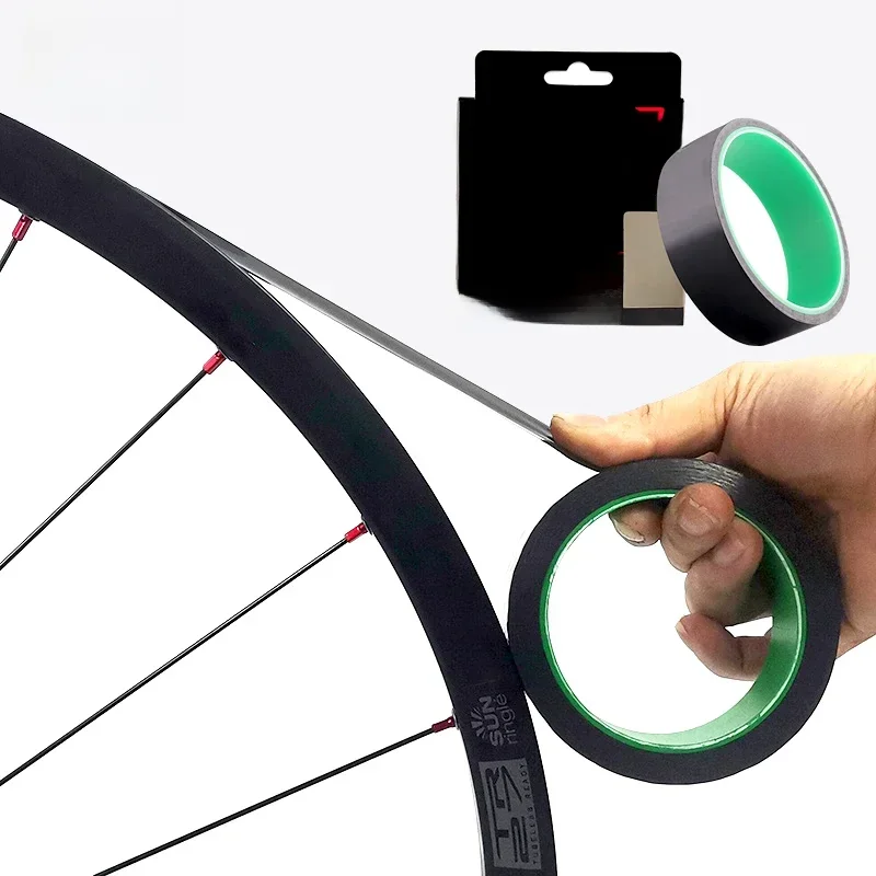 Bande de jante de vélo sans chambre à air, largeur 18/21/23/25/27/29/31/33/35mm x 10m, ceinture de doublure d'anneau sous vide, ruban d'étanchéité pour pneus