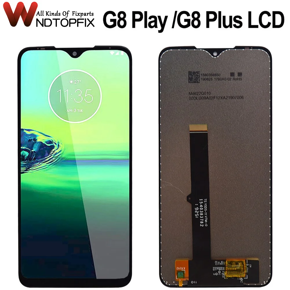 

Протестировано для Motorola Moto G8 Plus ЖК-дисплей Сенсорный экран Сенсорная панель Digiziter в сборе XT2016 Для Moto G8 Play ЖК-экран