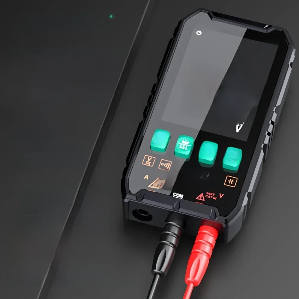 MASTFUYI-Mini multimètre numérique intelligent, testeur d'électricien, tension DC et AC, puzzles itance Ohm Hz NCV, multiPolaroid professionnel