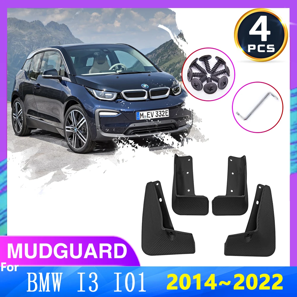 

For BMW I3 I01 2015 2019 2021 2014~2022 4pcs Car Mud Flaps Splash Guards Mudguards Front Rear Parts Fender Car Auto Accessories