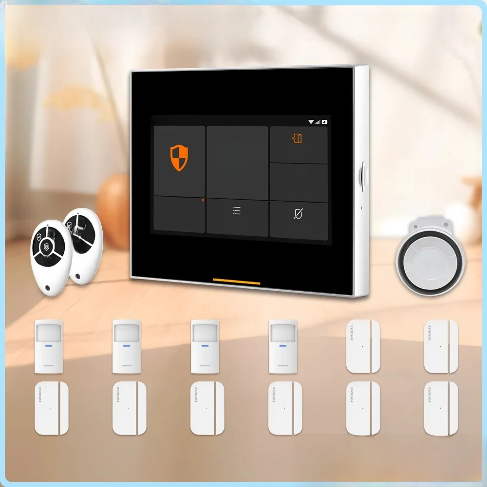 Staniot 433MHz Draadloze Beveiliging Kits WiFi 4G Tuya Smart Home Security Alarmsysteem Werkt met Alexa Google APP Remote - afbeelding 2