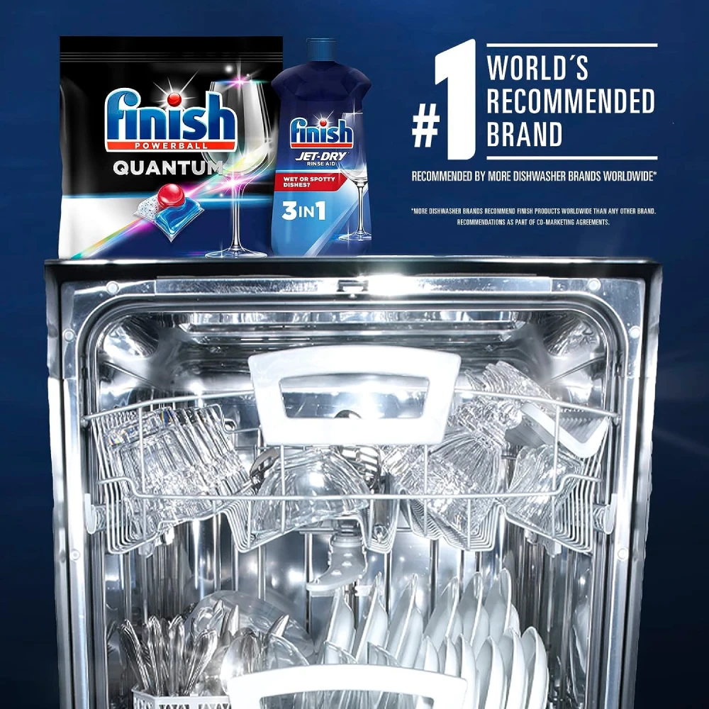 Finish Quantum - 85 Count - Dishwasher Detergent - Powerball - Our Best Ever Clean and Shine - Dishwashing Tablets - Dish Tabs