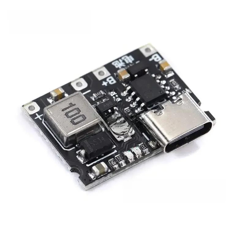 1-10PCS Lithium Li-Ion 18650 3,7 V 4,2 V Batterie Ladegerät Bord DC-DC Step Up Boost Modul USB Typ-C TP4056 Schnelle Lade Modul