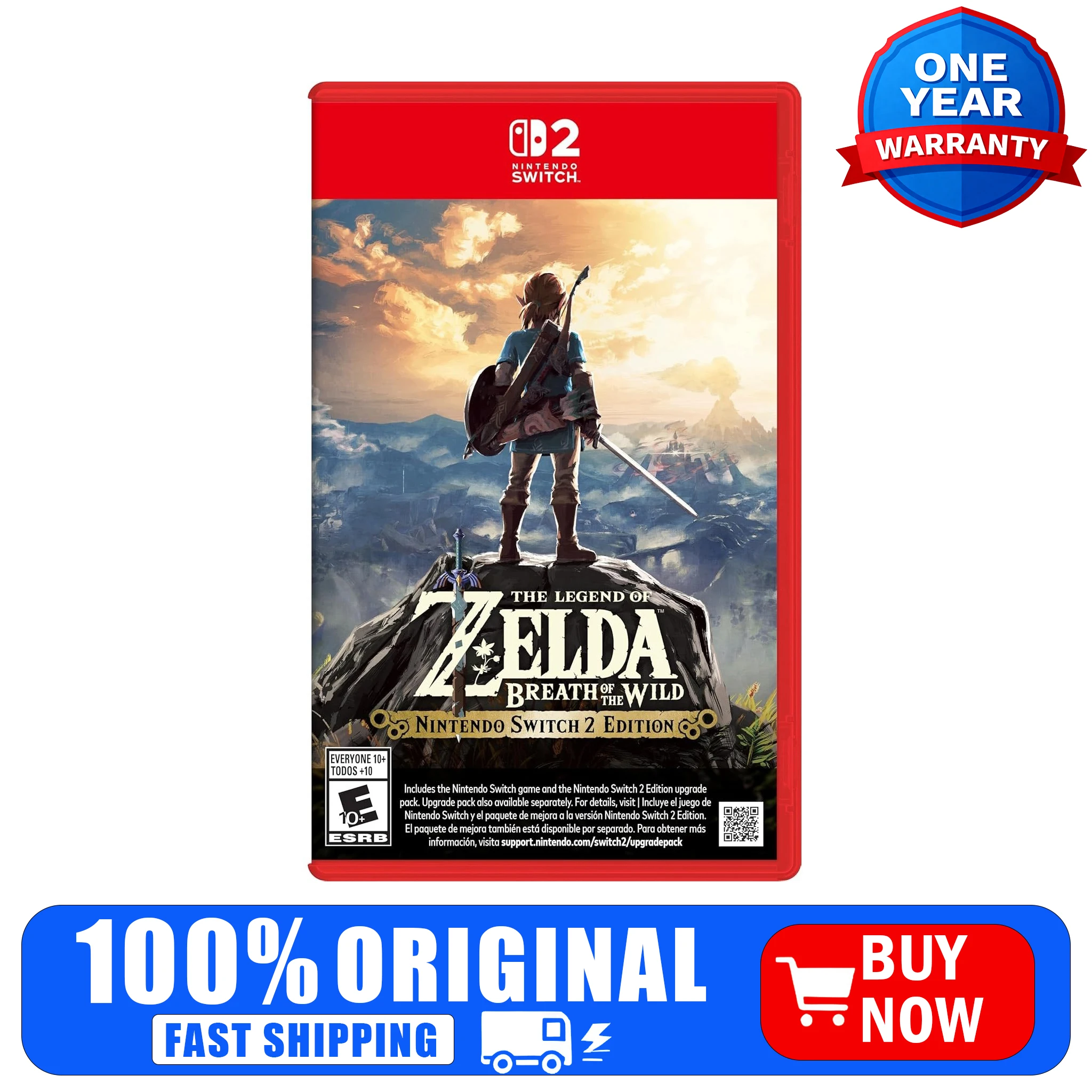 

Физическая игровая карта The Legend of Zelda: Breath of the Wild (Nintendo Switch 2) - Гонконгская версия