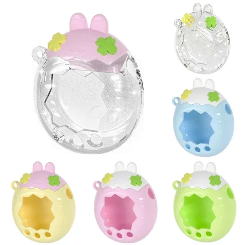 For Tamagotchi Paradise Transparent GlitterProtective Case Anti-Scratch Full Coverage Clear Cover Dustproof Shell