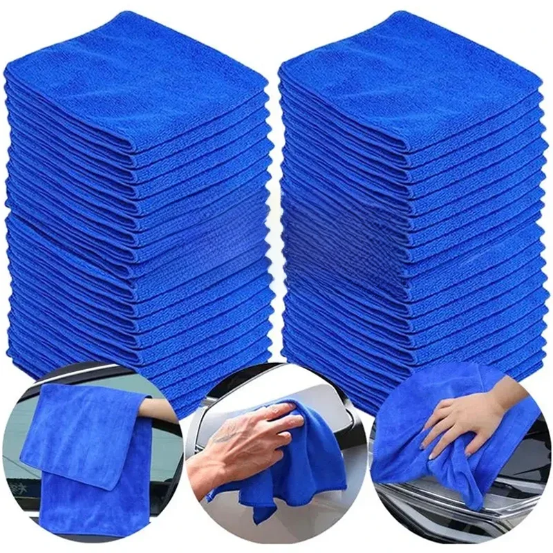 10 Stuks Microfiber Handdoeken Wasstraat Drogen Doek Handdoek Huishoudelijke Doekjes Auto Detaillering Polijstdoek Thuis Schoon Gereedschap - afbeelding 2