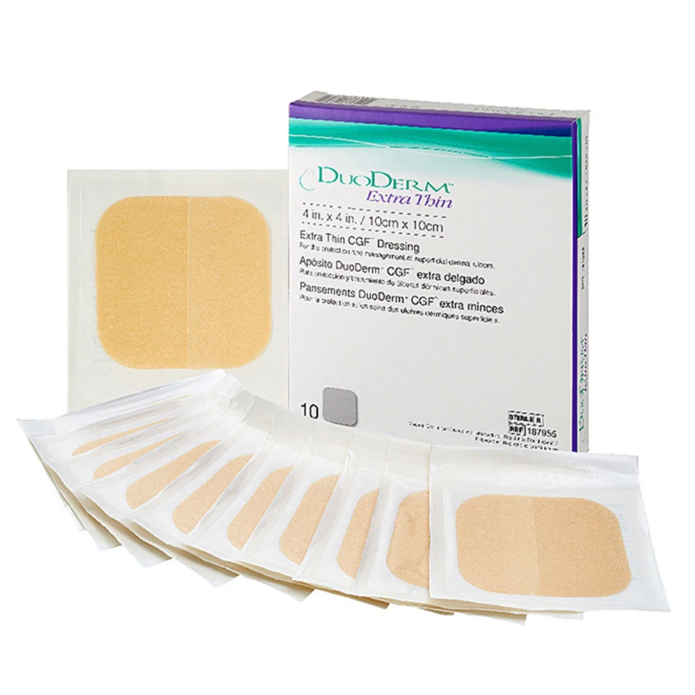 Duodom Extra Thin 10x10 cm 1 piece genuine wet band with Woven wound scar acne troublepatch ConvaTec DUODERM EXTRA THIN