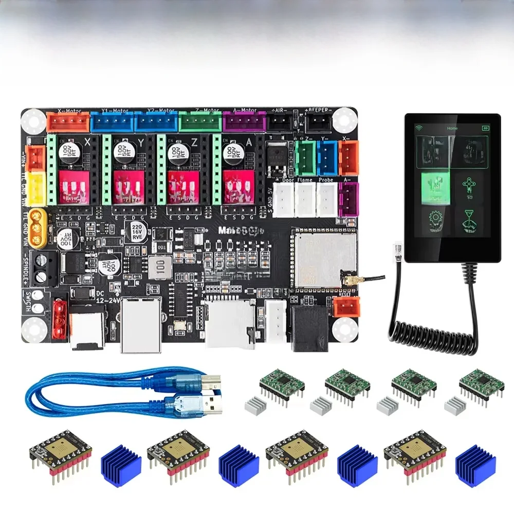 Makerbase MKS DLC32 MAX TMC2209 CNC Router Board Laser Engraving Machine 4 Axis Controller Woodwork Laser Engraver Motherboard — zdjęcie produktu 7