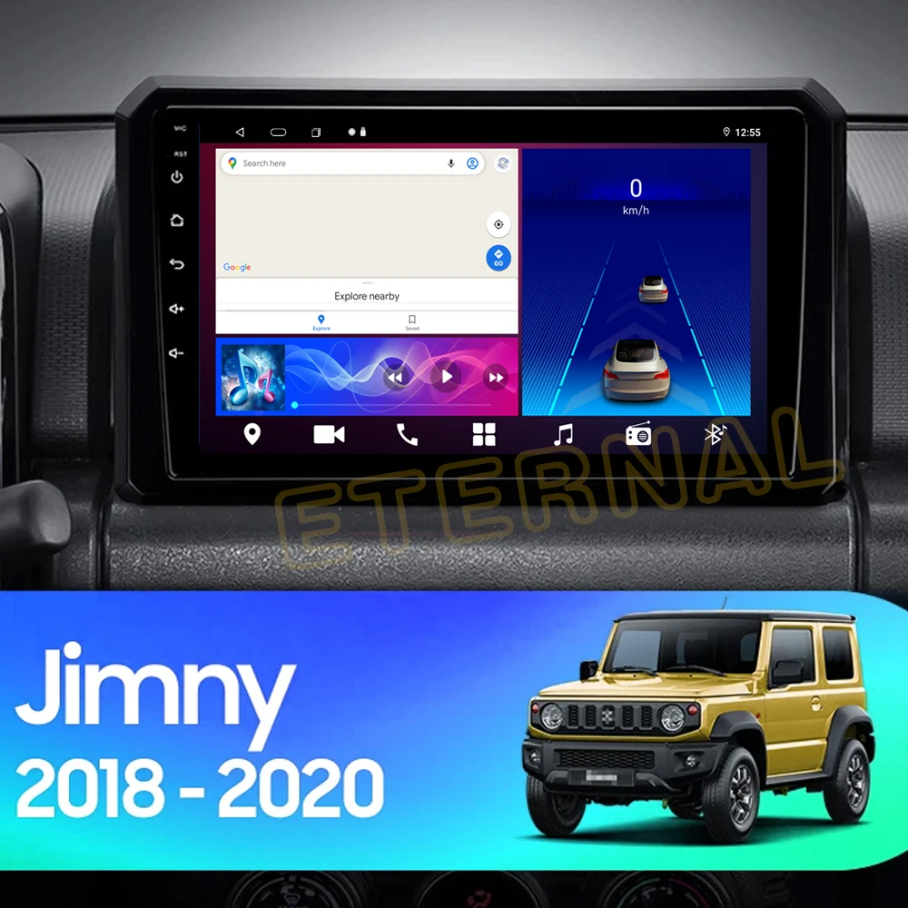 Android 14 For Suzuki Jimny 2018 2019 2020 Car Radio Multimedia Stereo Video Player GPS Navigation Carplay Auto DSP RDS 2Din DVD