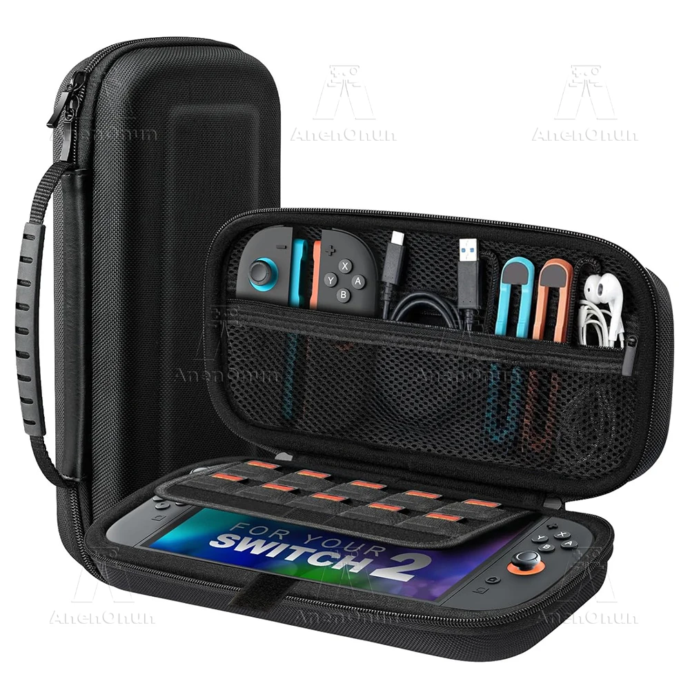 

Switch 2 Carrying Case Premium Oxford Fabric Anti-Fall Anti-Scratch Waterproof Durable Hard Shell Portable Travel Storage Bag