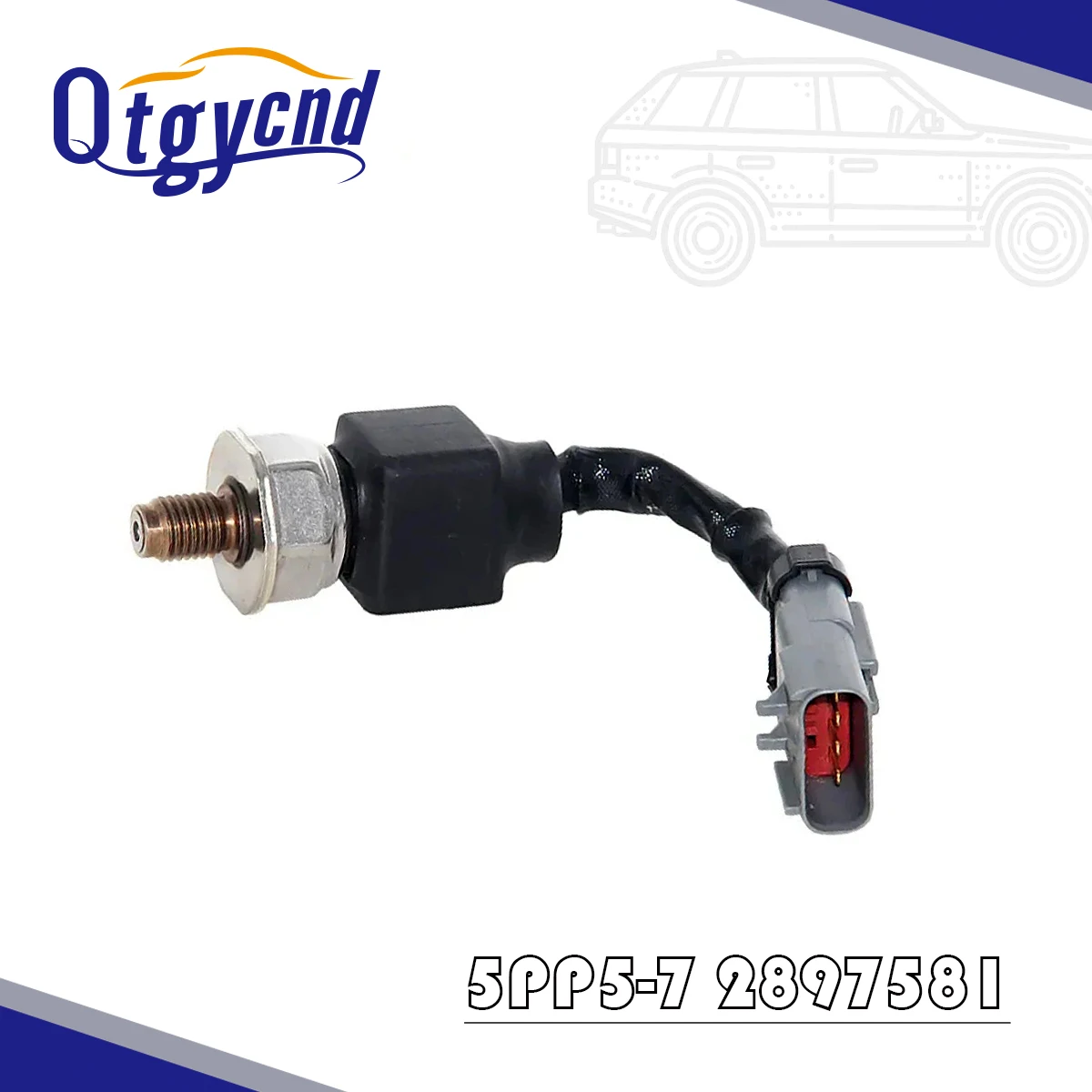 Original 5PP5-7 Fuel Pressure Sensor Brand New For Peterbilt Kenworth International Cummins Mack ISX15 Engine 2007-2019 2897581