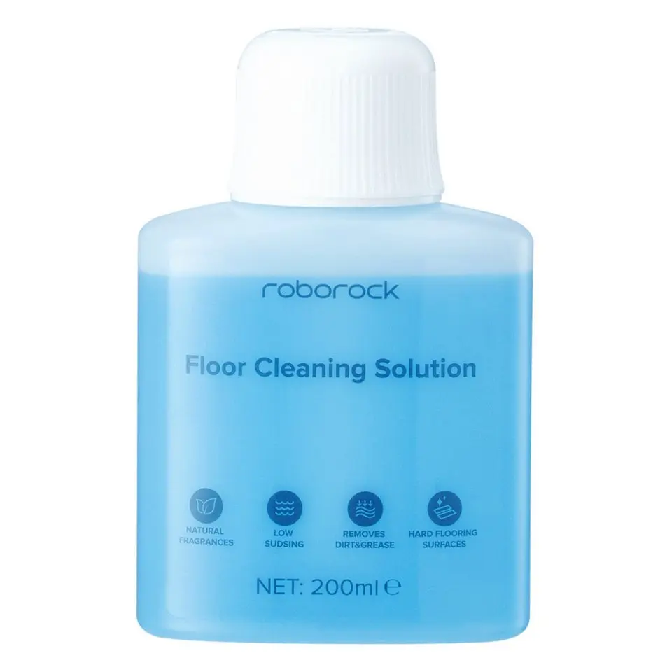 roborock 200 ml/1 l Original-Reinigungsflüssigkeit, Hartbodenreiniger für Roboter-Staubsauger und Nass- und Trockensauger, kein Schäumen und Streifen, 100 % natürlich, gründliche Reinigung
