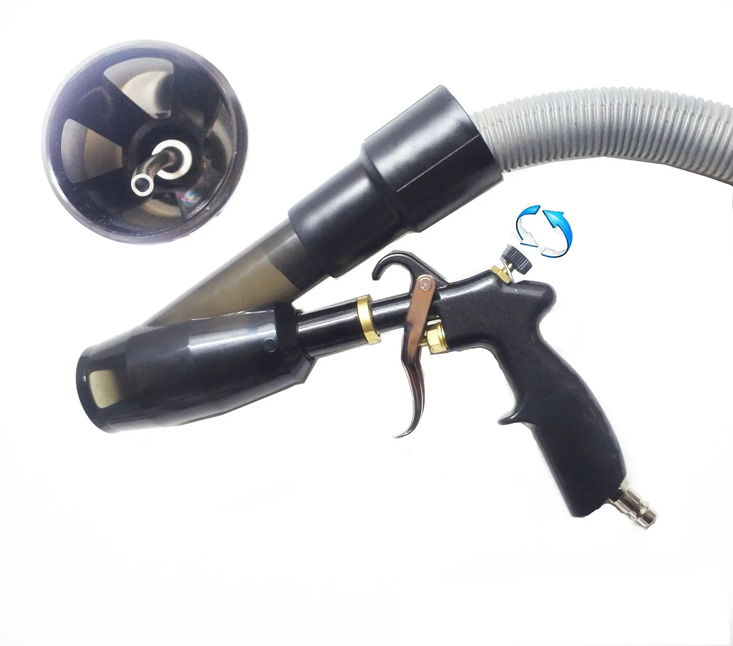 Auto-interieur Detaillering Luchtblaas Tornado Gun & Vacunm Gun, Reiniging Tornador Gun Snel vuil en stof stralen - afbeelding 2