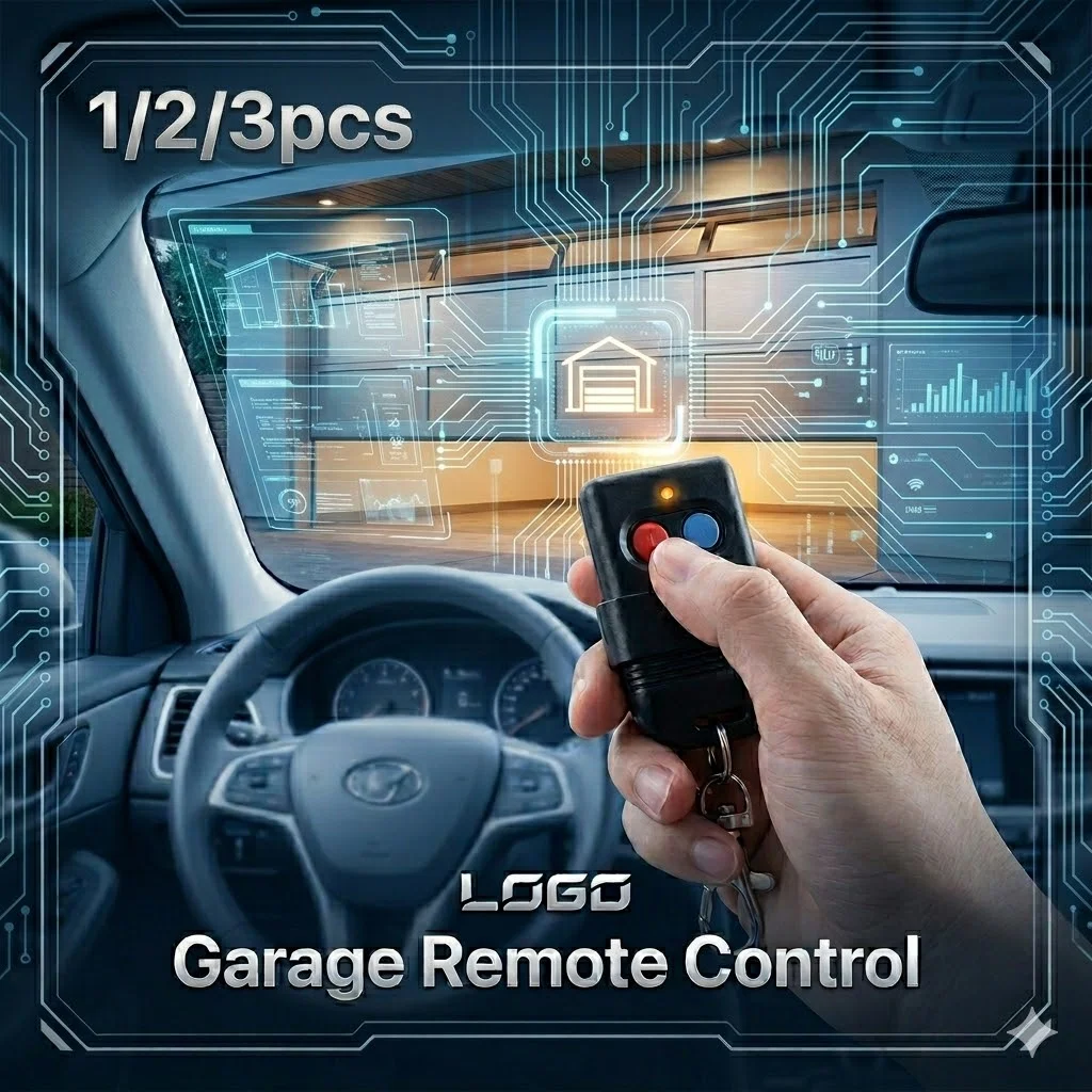 1/2/3PCS SMC5326 8 Dip Switch Remote Control 330MHz 433MHz Auto Gate Keyfob Garage Door Opener Transmitter for Malaysia