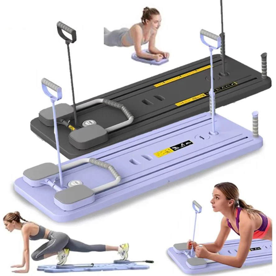 Multifunktionales Fitnessbrett, Bauchbrett, Push-Up-Platte, Pilates-Board, Ab-Board, Reformer Fitness, Core Workout