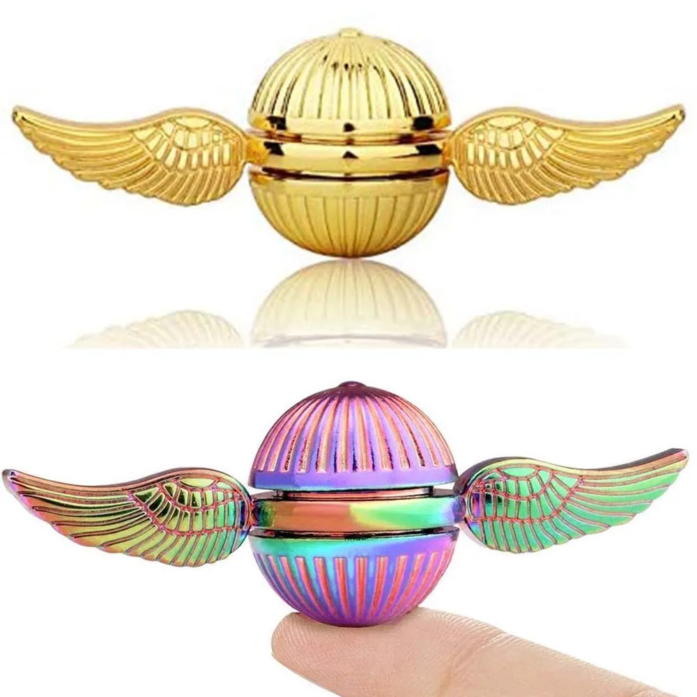 

Rainbow Fidget Spinner Fidget Toy EDC Hand Spinner Metal Fingertip Gyro Angel Wing Finger Rotary Spin Toys Desktop Stress Relief