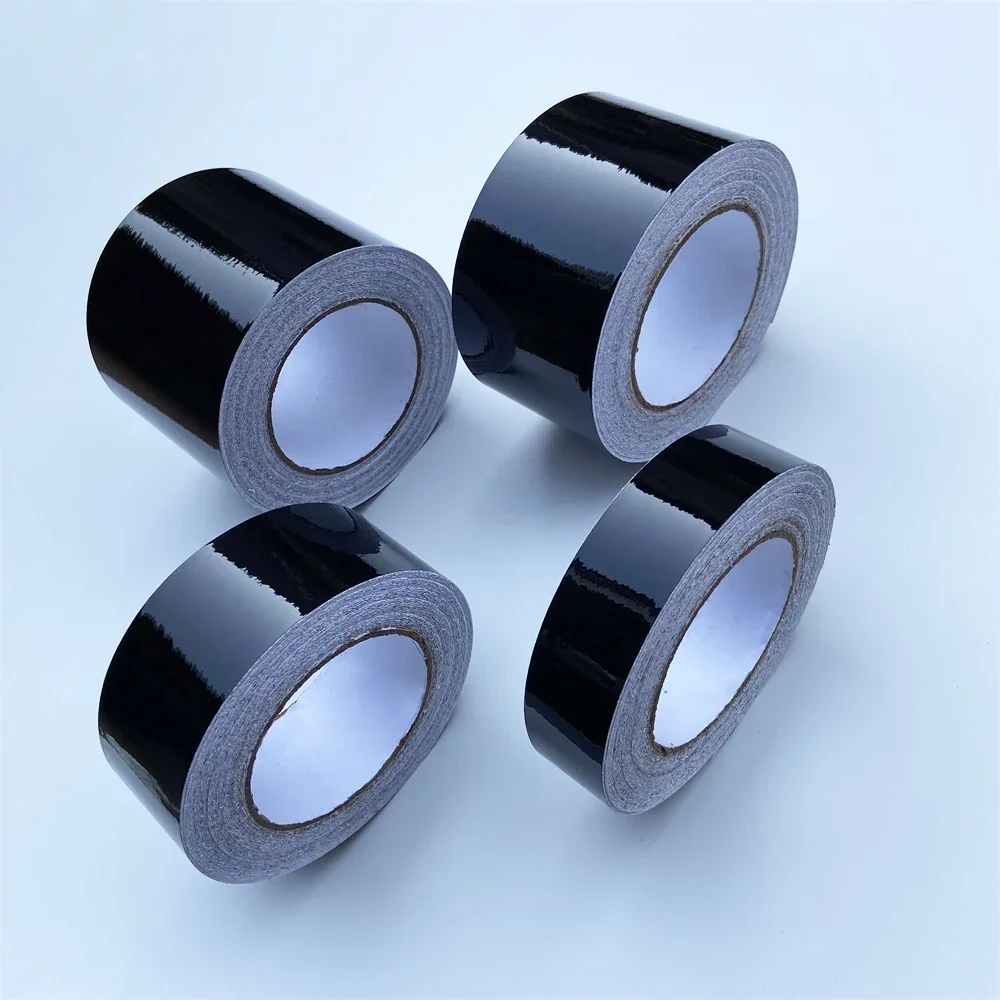 3/5/7/10 Cm Glanzend Zwart Vinyl Wrap Strepen Chrome Verwijderen Blackout Vinyl Window trim Film Voor Auto-interieur Kap Dak Pijler - afbeelding 2