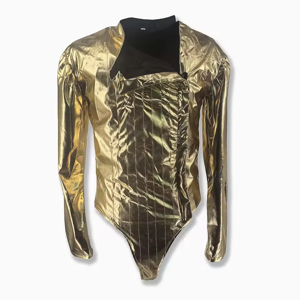 Michael Jaskson BAD Dangerous JAM Golden tour Leotard Bodysuit Jacket Spandex Imitation Performance