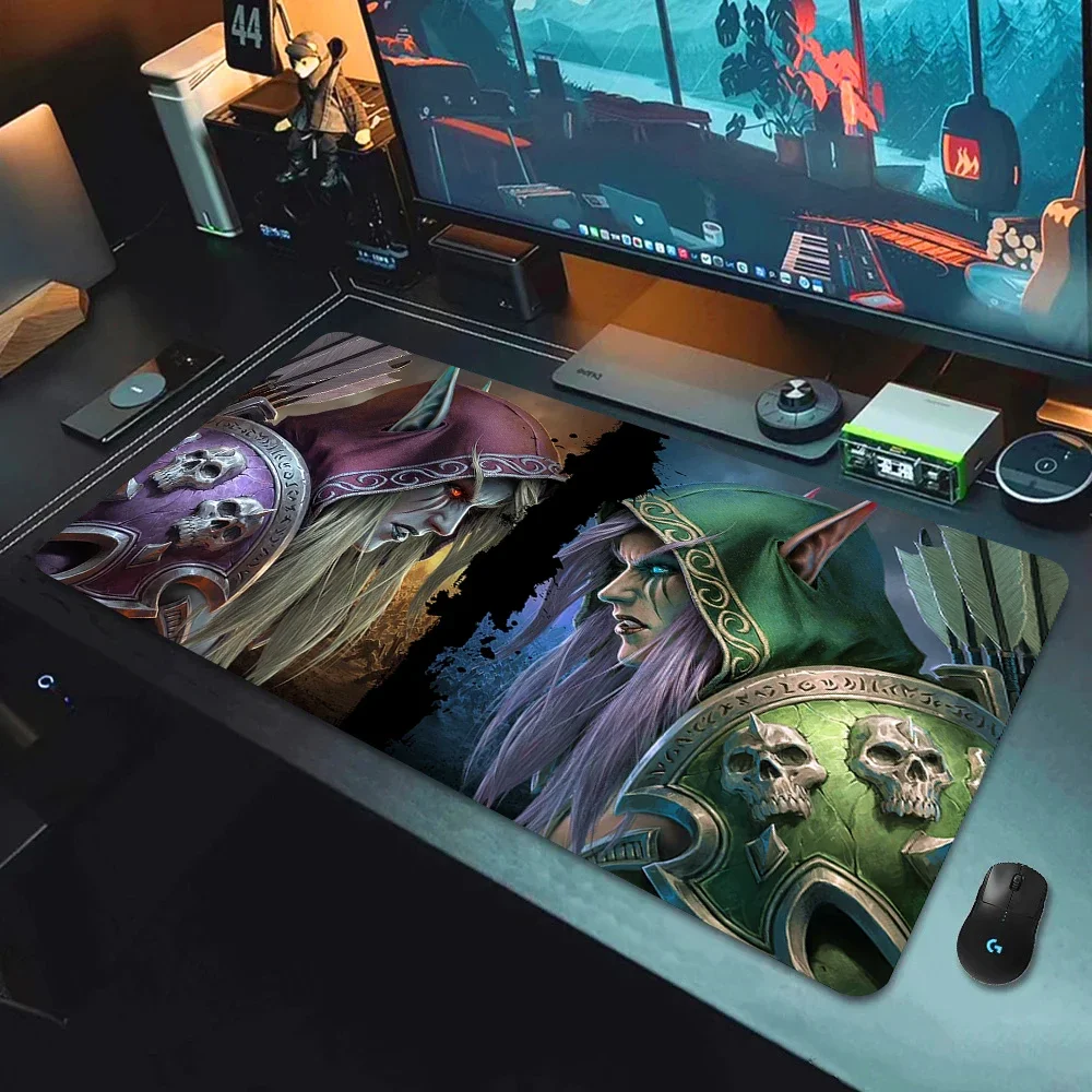 Tapis de souris de jeu World of Warcraft, accessoires informatiques média, tapis de jeu, polymères de bureau, grand bureau Anime, sous PC, Deskvirus