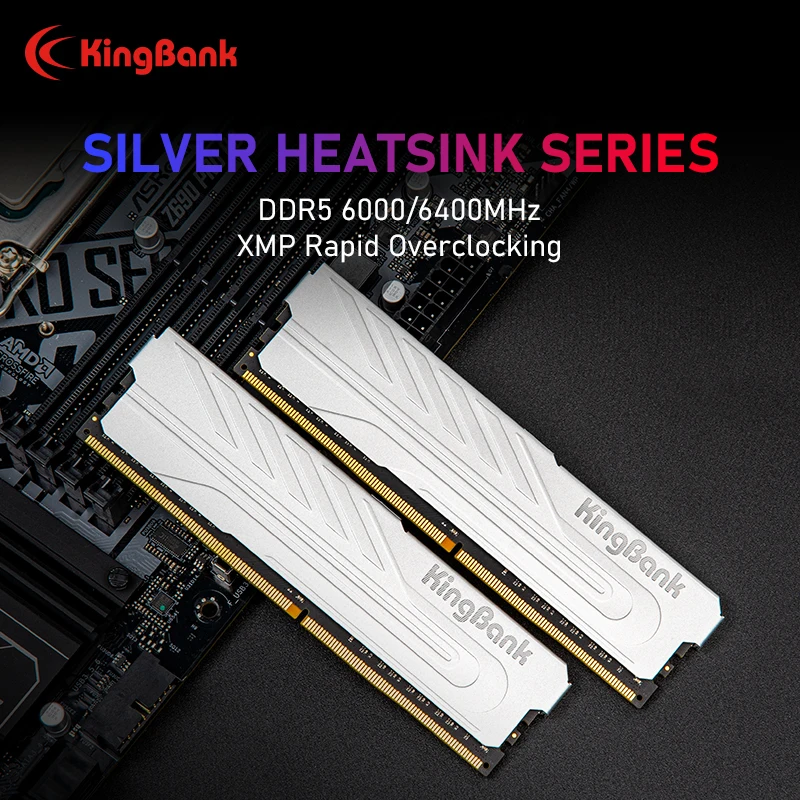 KingBank DDR5 32GB 16GB 16gb x2 6000MHz Desktop AMD Intel CPU Motherboard 288 Pin DIMM XMP 3.0 EXPO Hynix M die CL32