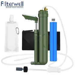 Filterwell Pompa RO Gallone Filtro acqua Filtri esterni Sistema di purificazione ad osmosi inversa Accessori per viaggi Campeggio Escursionismo