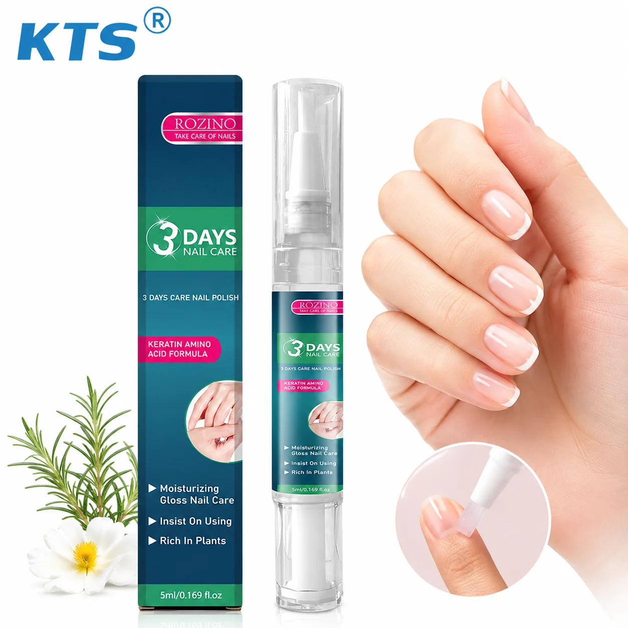 Cuticle Oil Pen - Nagelverzorgingsserum Keratine Aminozuurformule Rozemarijnolie Glycerol Laurier