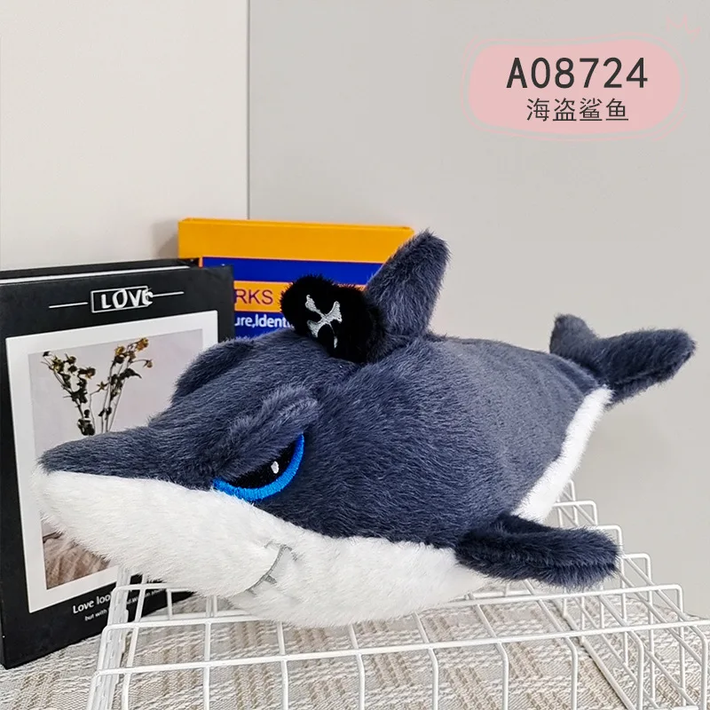 دمية قرصان قطيفة بيضاء كبيرة للأطفال ، وسادة لعبة لغرفة النوم ، تزيين أريكة ، هدية عيد ميلاد وعيد الميلاد