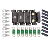 MIDI FUSE KIT 4 ANS Holder 8 x 20-200 AMP Fuses to suit Redarc BCDC Dual Battery