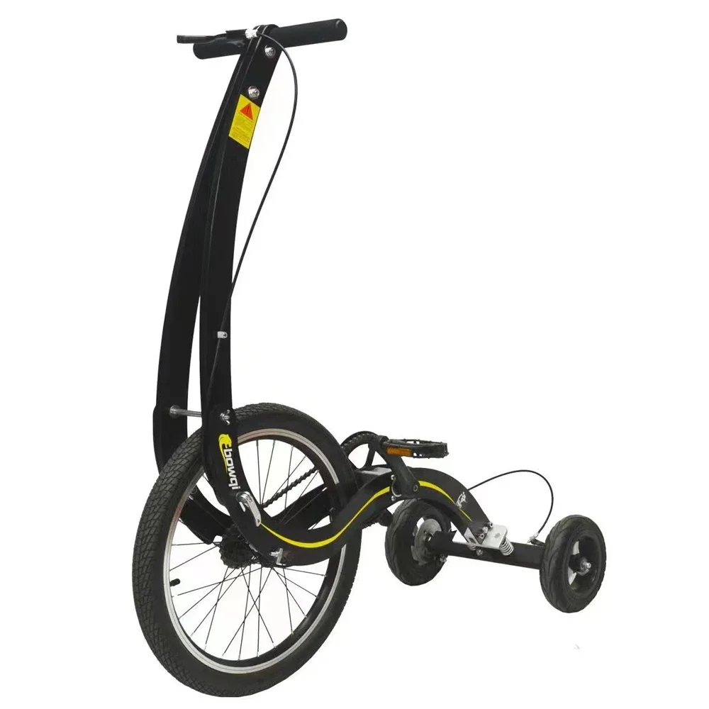 AliExpress Fold 20 Inch Big Wheel Fitness Stand Up Bike, Exercise Balance Training full Body Workout Half Bicycle