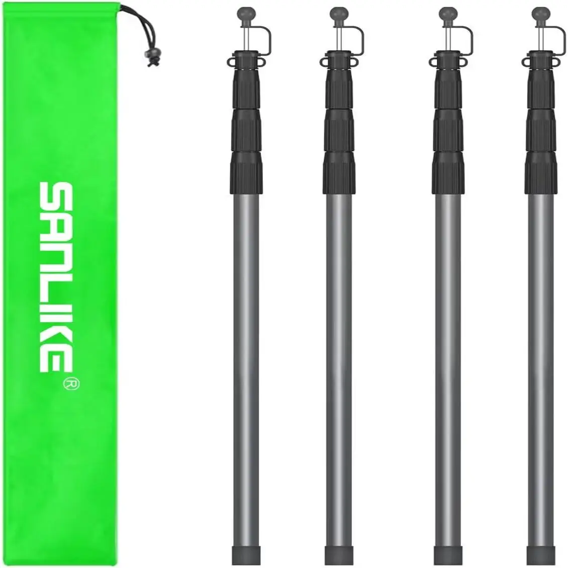 

Наметочные стойки SANLIKE для брезента, набор из 98 шт., 2 шт., сменные стойки для палатки, телескопическая стойка, столбы для навеса-серый