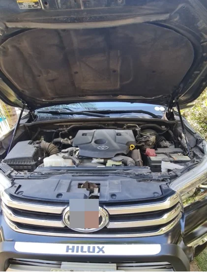 

2PCS Hood Damper For Toyota Hilux GUN125 2015 2016-2024 Front Bonnet Modify Gas Struts Lift Support Shock Absorber Piston Rods