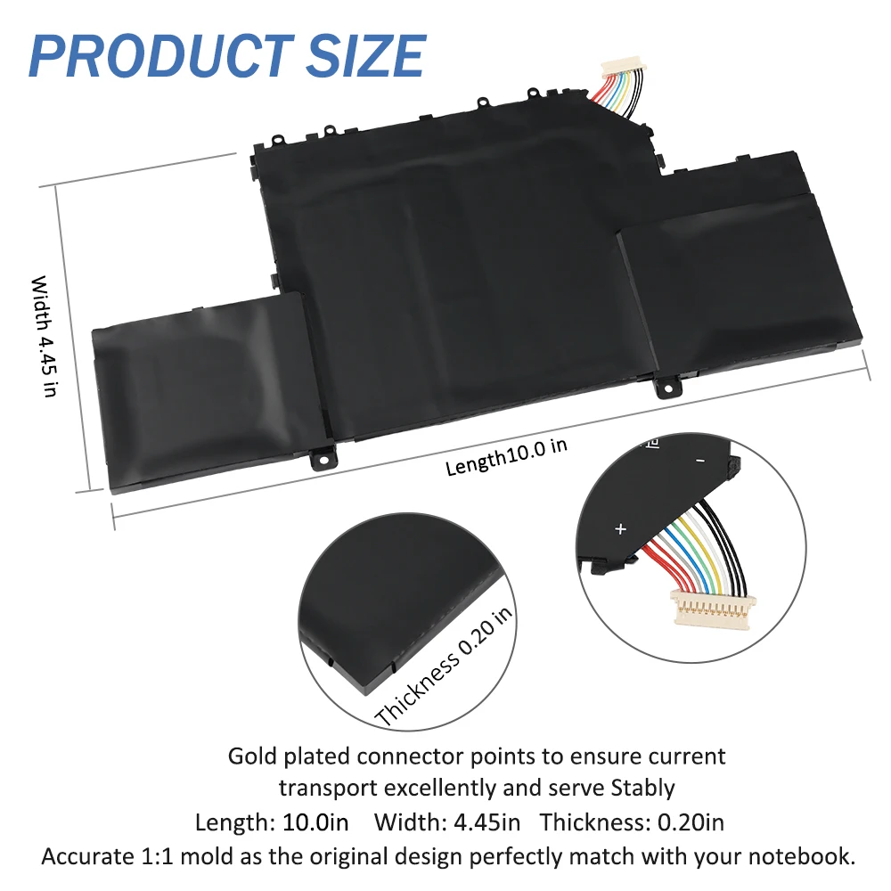 ETESBAY 샤오미 에어용 노트북 배터리, R10B01W, 12.5 인치, 161201-01 161201-AA, 15.6 "13.3" 노트북, 4 셀, 4866mAh, 37WH