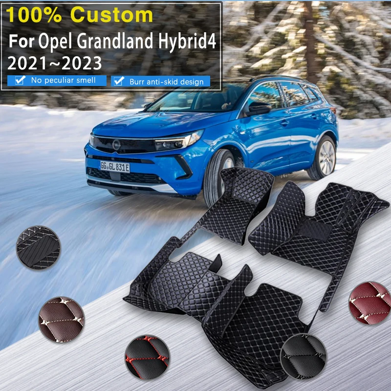 

Car Floor Mats For Opel Grandland Hybrid4 Vauxhall Grandland 2021~2023 Anti-dirt Car Mat Full Set Car Mats Floor Car Accessories