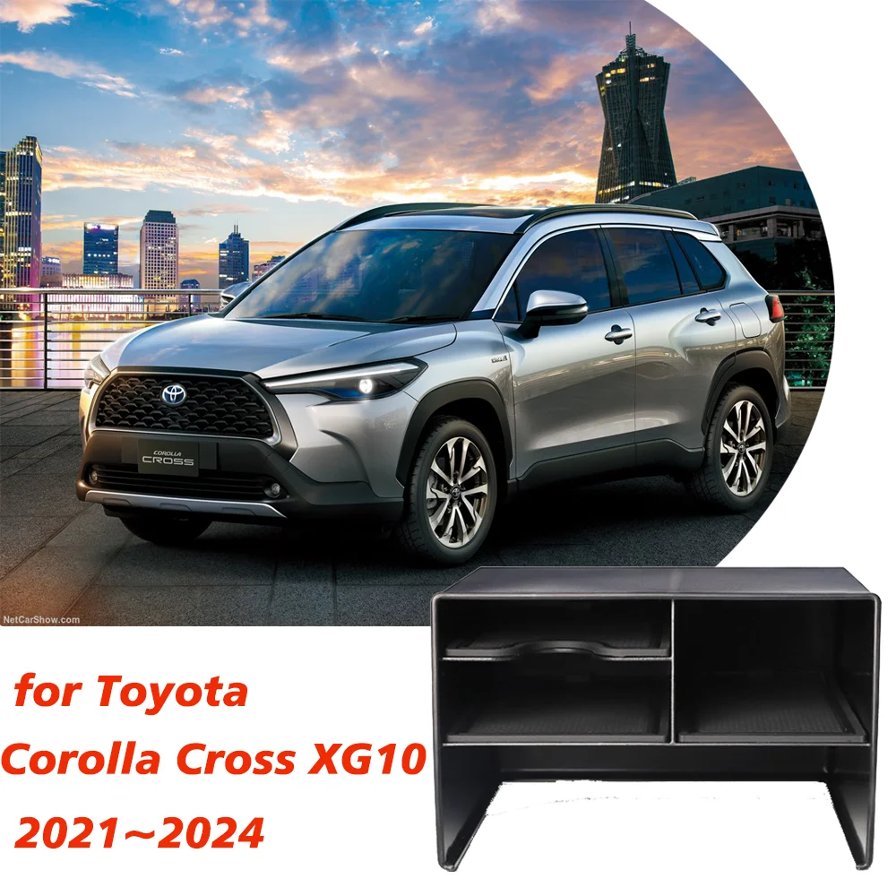 

Автомобильный органайзер для Toyota Corolla Cross XG10 2021 ~ 2024 2022 2023, контейнер для хранения центральной консоли, аксессуары для упаковки мелочей
