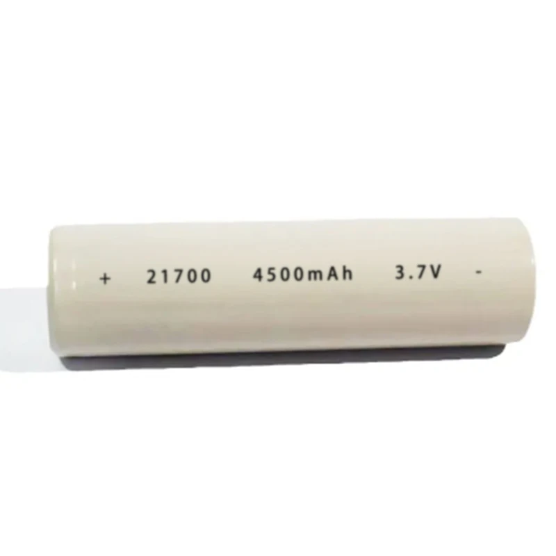 21700 3.7V 4500mAh Bateria de íon de lítio recarregável de alta capacidade para lanternas LED, brinquedos RC, ferramentas elétricas e dispositivos DIY