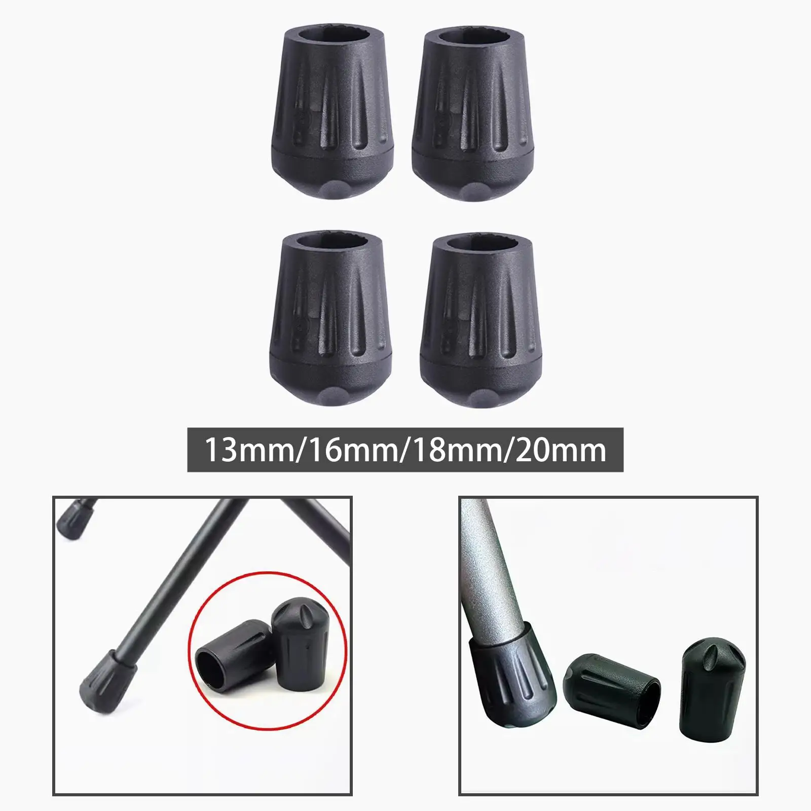 4 Pieces Felt Furniture Pads Hardwood Floor Protectors for Chair Legs 2.0cm Inner Diameter Non-Slip Covers Laminate Floors view 6
