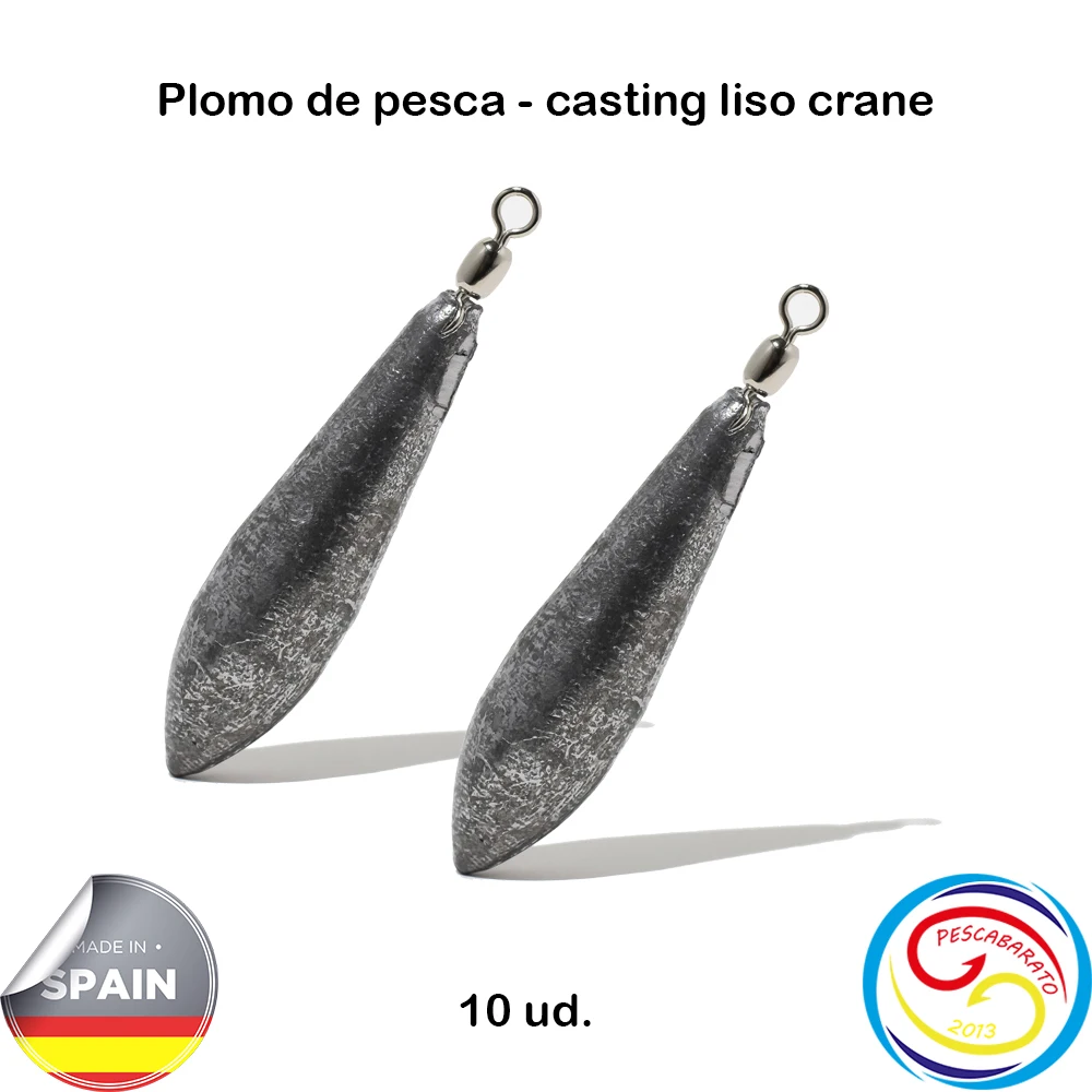 Fishing Lead Surfing Plain + CRANE, Measures: 60g, 80g, 100g, 113g, 120g, 130g, 140g, 150g. Cheap Fishing 2013