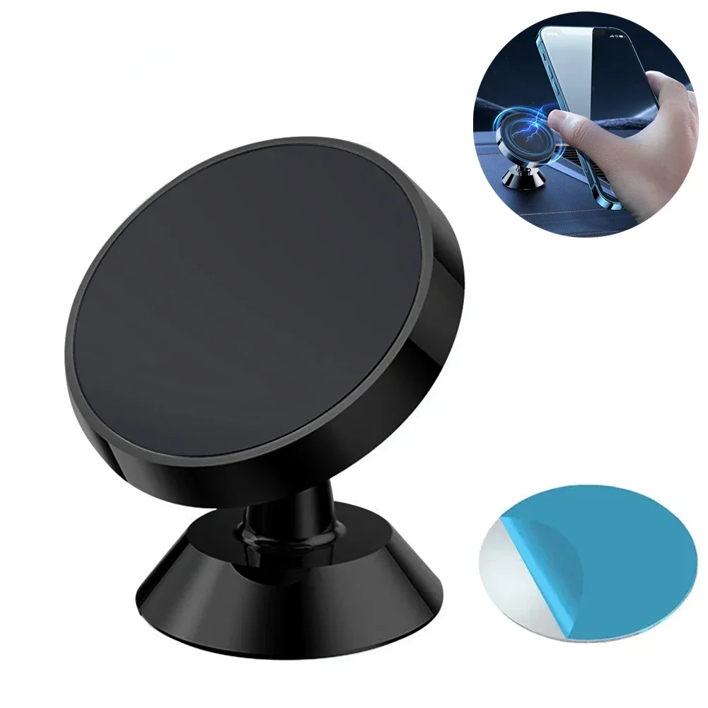 Magnetyczny uchwyt samochodowy na telefon komórkowy Stojak na telefon komórkowy GPS Support 360 °   Obrót dla iPhone 14 13 12 Pro Xiaomi Huawei Samsung — zdjęcie 2