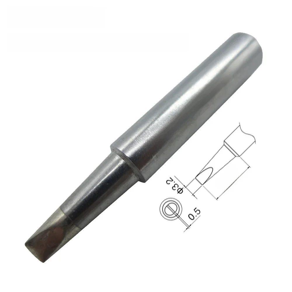T19-D32 końcówka lutownicza śrubokręt 3.2mm 0.125 "zamiennik pasuje do HAKKO FX-601 bezołowiowy żelazny Bit dysza uchwyt ołówkowy — zdjęcie 2