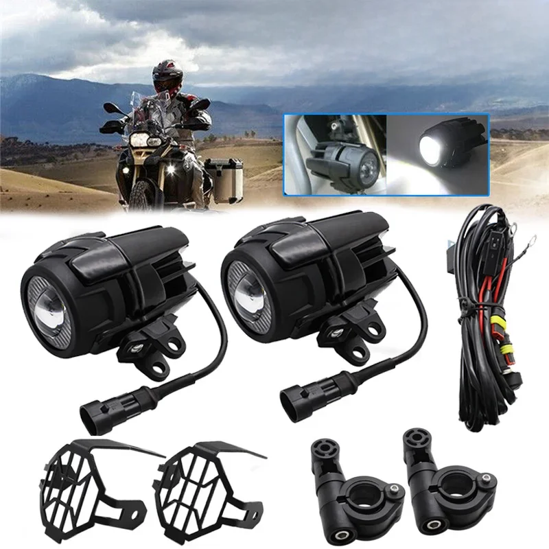 Motorfiets LED Spotlight Koplamp Motorfiets LED Mistlampen Voor BMW R1200GS R1250GS Adv F800GS F700GS Moto Extra Mistlamp - afbeelding 2