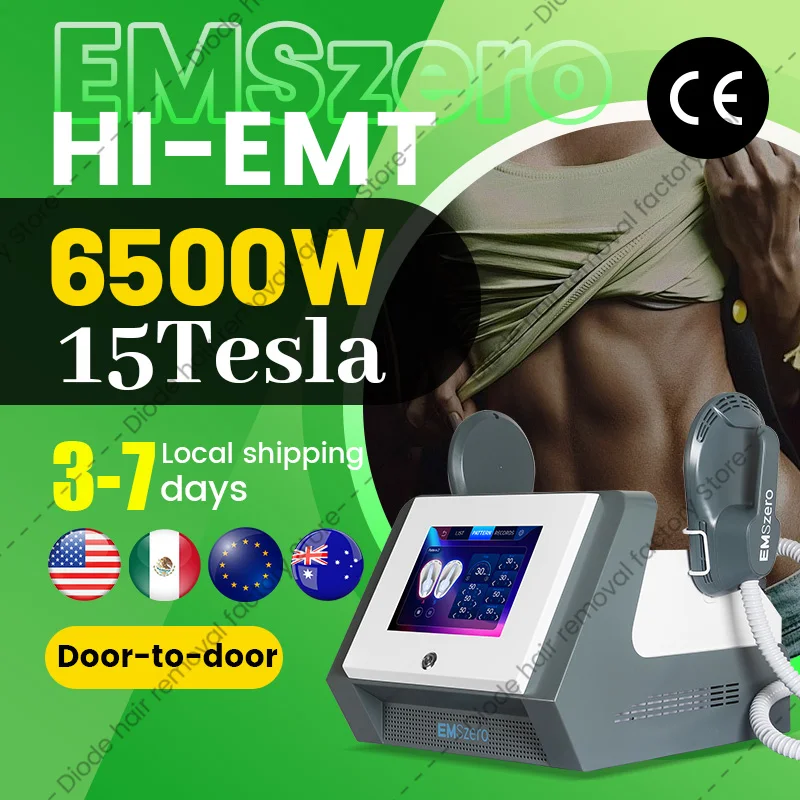 EMSzero 6500W Hi-emt+RF Emszero NEO maszyna do rzeźbienia mięśni ciała z 4 uchwytami RF stymulacja miednicy opcjonalny salon 2024