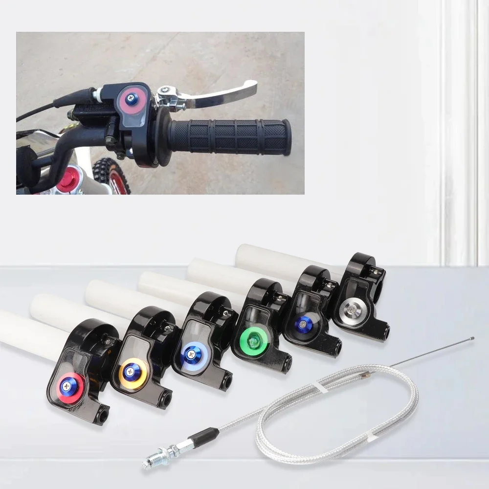 AliExpress NONE 7/8" 22mm Motorcycle Racing 1/4 Quick Twist Gas Throttle Settle Grips Handle Grips For Quad ATV Dirt Pit Bike Motocross Enduro