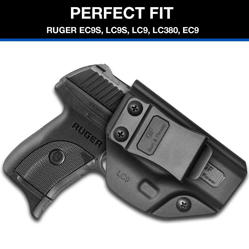 IWB Holster Compatible with Ruger LC9 / LC9S / LC380 / EC9S / EC9 Polymer Outdoor Concealed Right Hand Bags