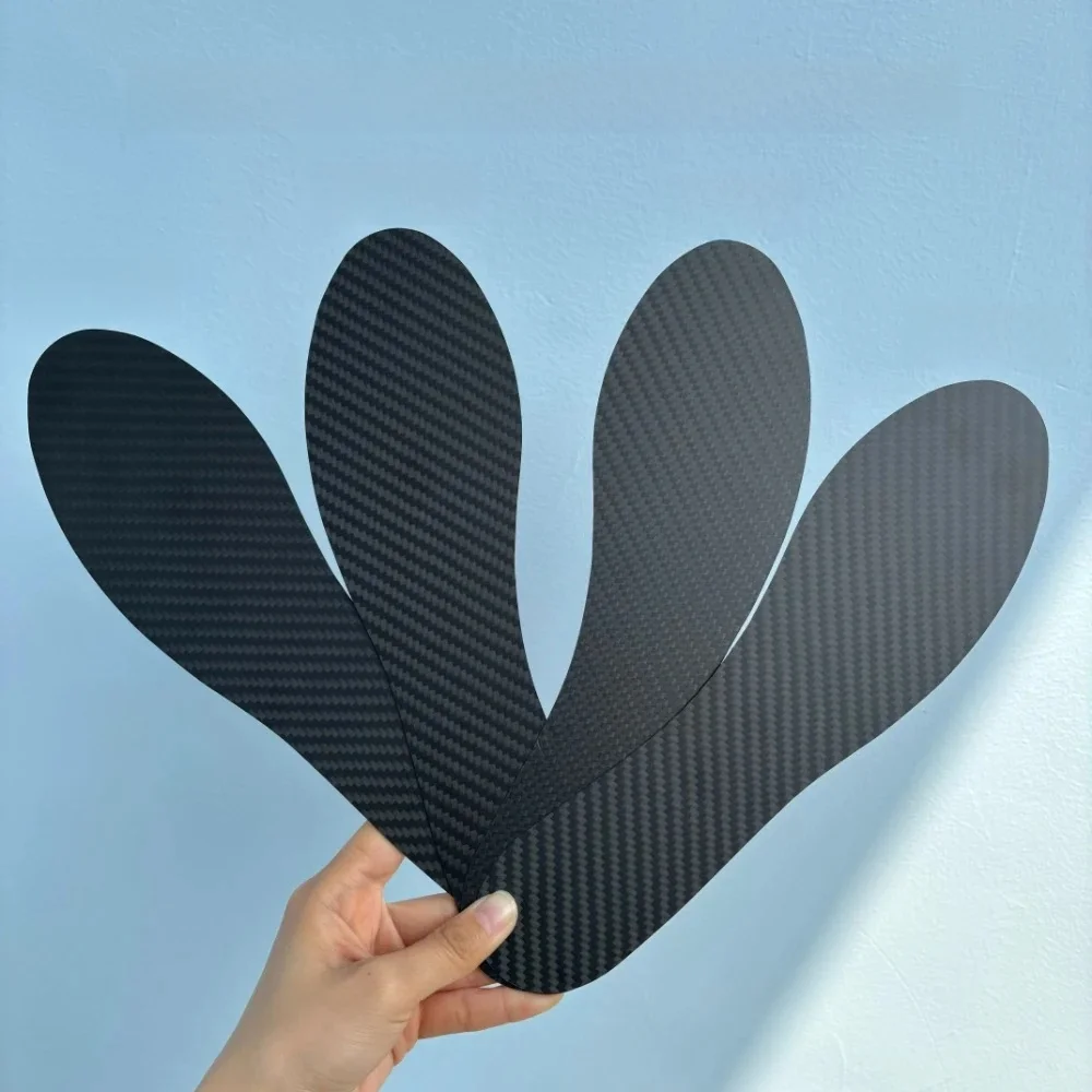 Semelle intérieure en Fiber de carbone pour hommes, course à pied, Sport, insertion de pied, chaussures respirantes, coussinets de chaussures de Sport pour femmes, semelles orthopédiques pour baskets