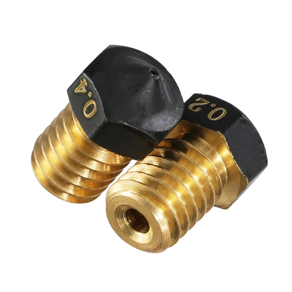 E3D V6 Düse PTFE-beschichtete Messingdüse 0,2/0,4/0,6/0,8/1mm V6 Düsen für Titan Extruder Prusa I3 MK3 3D-Drucker Zubehör – Detail 6