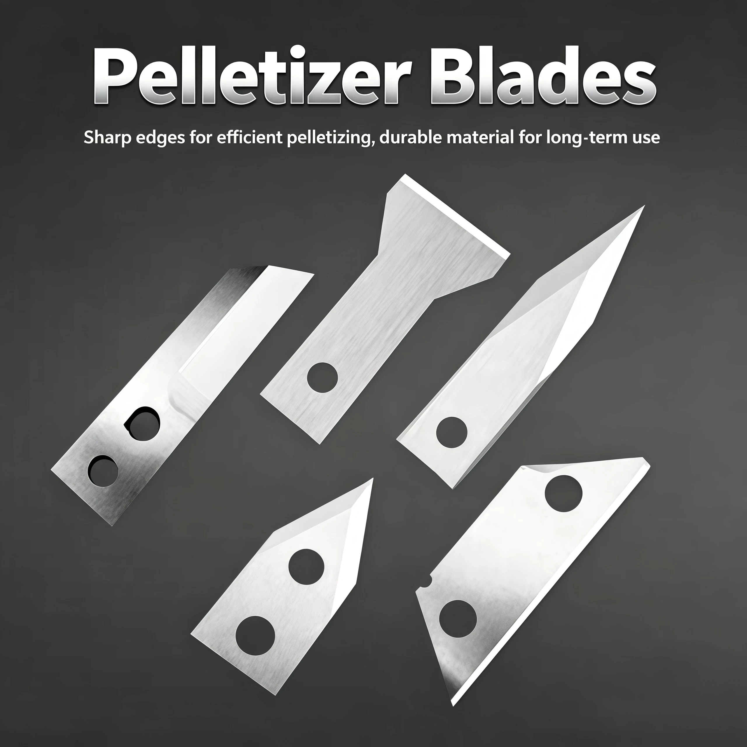 carbon-steel-plastic-pelletizer-blades-extruder-blades-granulator-rotary-cutters-water-ring-pelletizing-blades