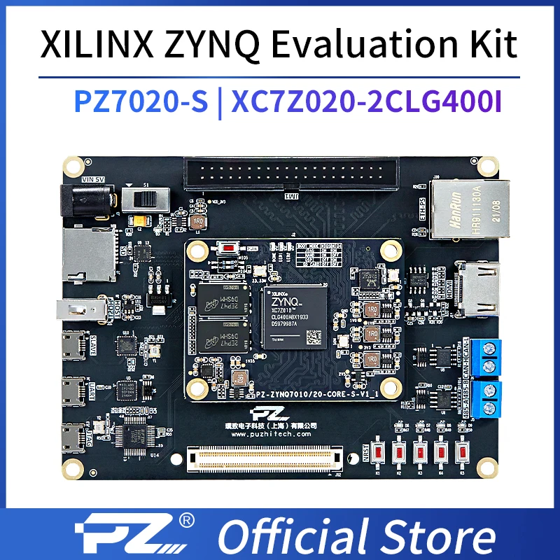 

Puzhi 7020 Evaluation Kit Xilinx Zynq-7000 SoC XC7Z020 FPGA Core Board Industrial Grade System FMC LPC ZYNQ 7000