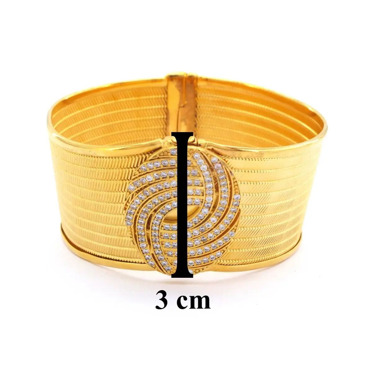 Imagem -04 - Bracelete de Palha Monograma Banhado a Ouro para Mulheres Acessório de Joias Casamento Noivado Aniversário Trabzon Dourado 22k